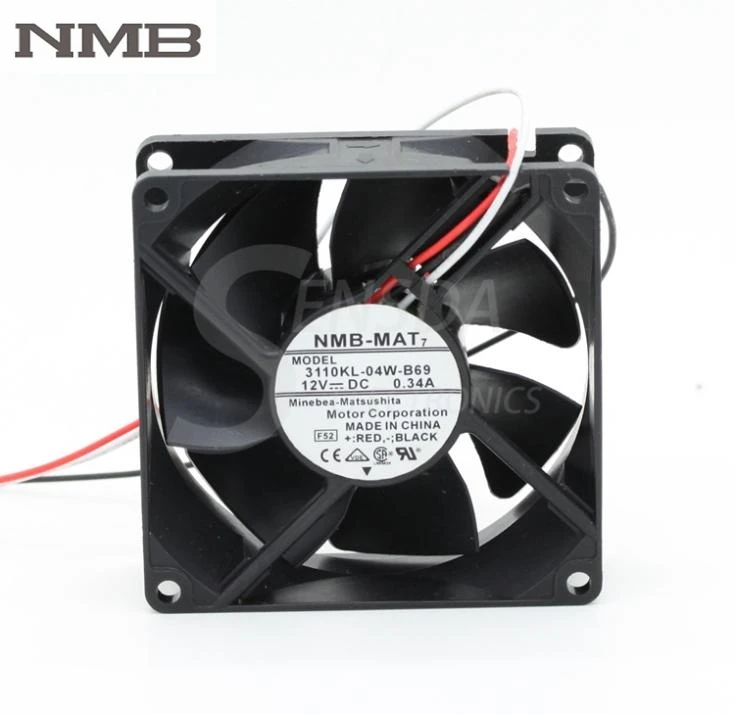 Для NMB 3110KL 04W B69 8025 8 см 80 мм DC 12 В 0.34A инвертор сервера осевые Выделенные вентиляторы