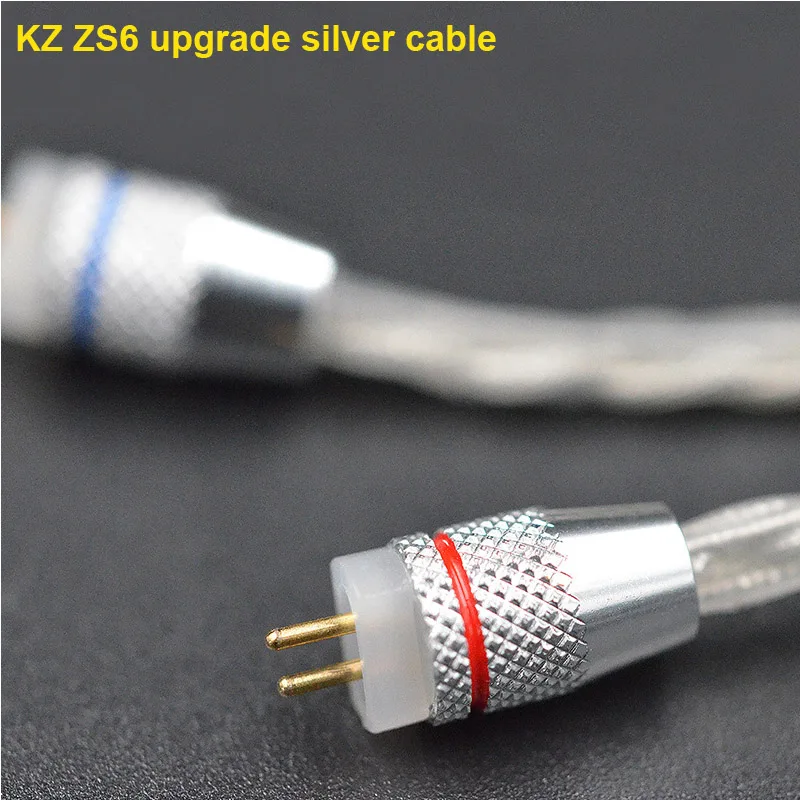 Кабель для ремонта наушников KZ 0 75 мм 2 контактный Pin кабель ED12 ZSR zs10 zs6 BA10 zs16 mmcx shure