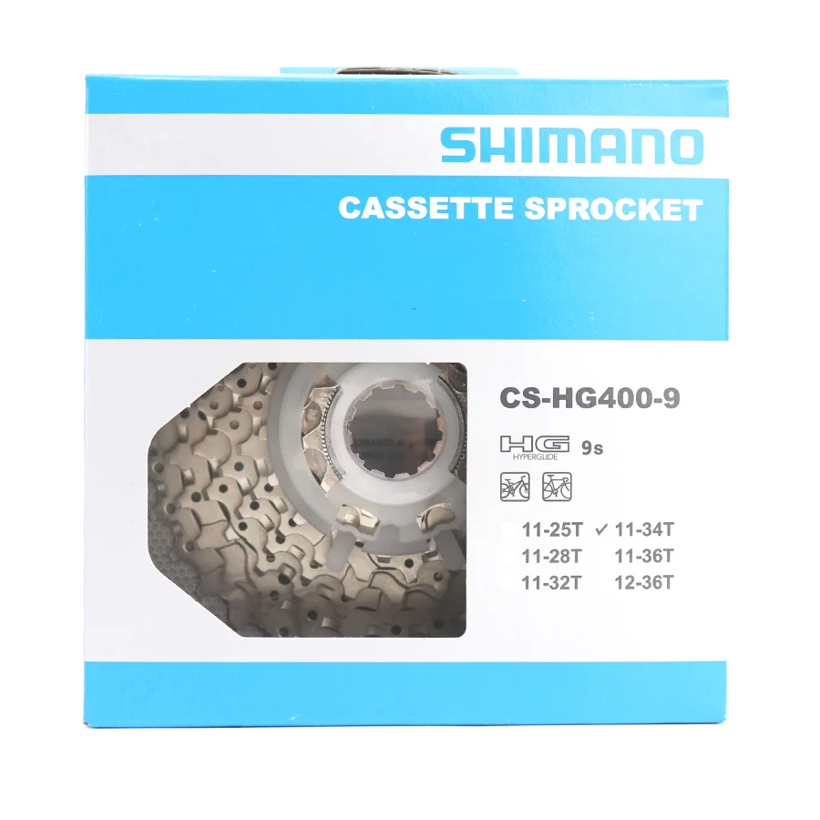 Shimano CS велосипедный HG400 9 скоростной горный велосипед кассета свободного хода 11-32T 11-34T 12-36T CS-HG400-9 MTB Горный 9 скоростной велосипед свободного хода