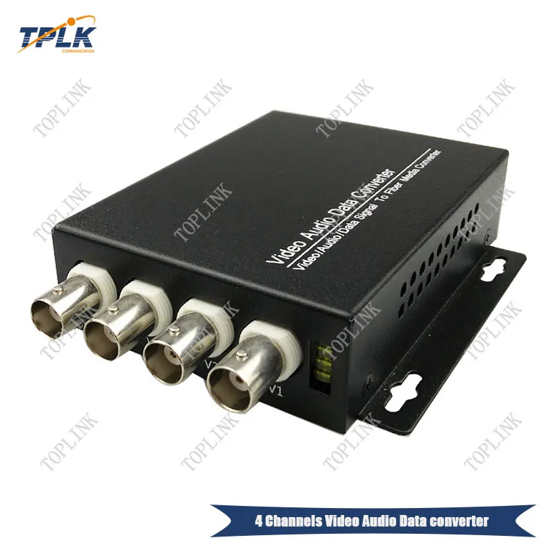 1pcs 4 Channels Video Audio Data converter AHD/TVI/CVI IP Audio Video