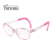 Овальные Детские прозрачные очки TR90, оправа, анти голубые лучи, прозрачные очки, Детские винтажные оптические очки в пластиковой оправе, оправы CH1098