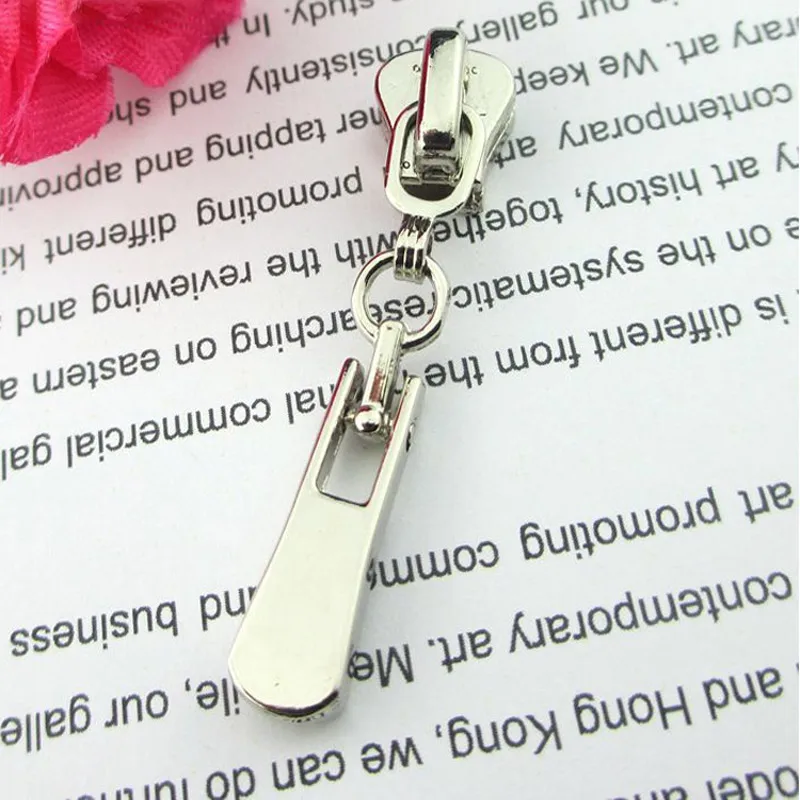10 шт./лот 5 # металлическая/нейлоновая застежка молния DIY слайдер для ремонта