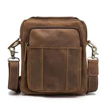 Мужская сумка из натуральной кожи, сумка через плечо, модная сумка-мессенджер, мужская деловая сумка с клапаном для путешествий, сумка Mochila, подарок для поездки