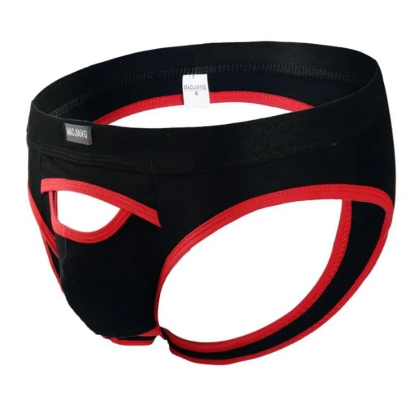 Brand Men Jockstrap Underwear Sexy Comfortable Cotton Backless Briefs Breathable Men's Erotic