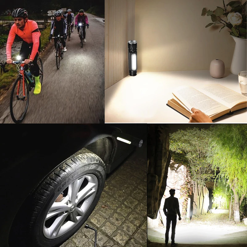 High Power USB Rechargeable LED Flashlight #6