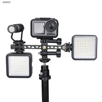 

OA Cold Boot Screw Expansion Rack Mount Adapter Bracket Holder For DJI OSMO Action OSMO Pocket For Gopro Camera Accessories