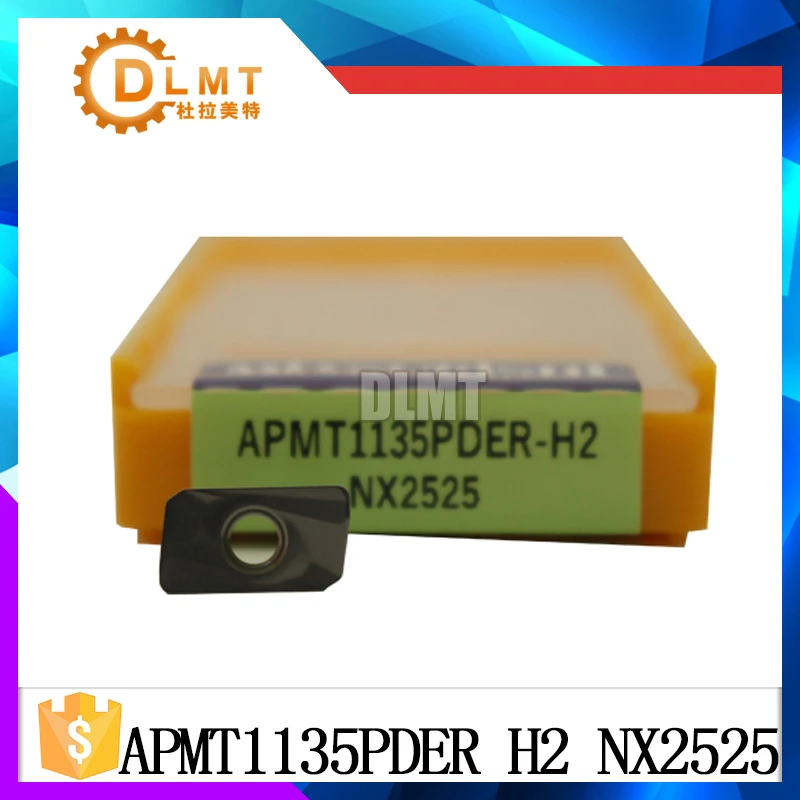 10 шт./компл. APMT1135PDER H2 NX2525 CNC инструменты токарные инструменты Инструменты для расточка инструменты карбидные вставки режущий инструмент