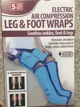 Electric air pressure foot massage apparatus leg massager air compression foot massager thigh relax wraps English manual beauty air pressure foot massage apparatus leg arms waist massager air compression body massage pressotherapy machine