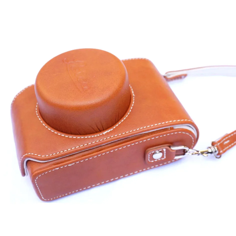 New D-Lux 7 Sacchetto Della Macchina Fotografica Cassa Dell'Unità Di Elaborazione Di Colore Marrone Per Leica D-Lux7 Fotocamera Digitale