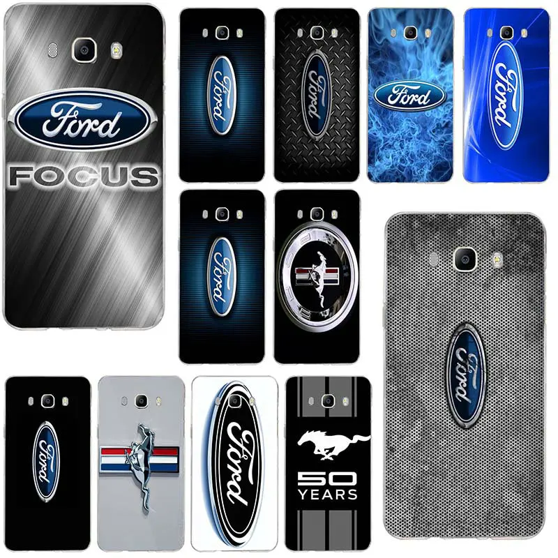 

Soft TPU Silicon Phone Case for Samsung Galaxy Note 2 3 4 5 8 S2 S3 S4 S5 Mini S6 S7 S8 S9 Edge Shell Coque Cool Ford Logo