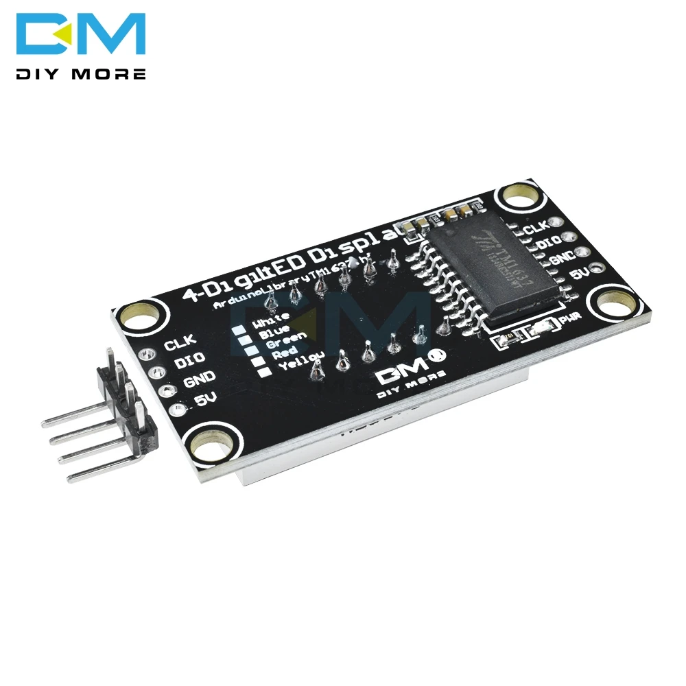 4-цифровой Дисплей модуль для Arduino с часами 0,36 дюймов 7 сегментов Дисплей трубки зеленый светодиодный доска TM1637 модуль