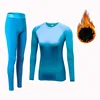 Winter Thermal Underwear Women Quick Dry Anti-microbial Stretch Plus velvet Thermo Underwear Sets Female Warm Long Johns ► Photo 3/6