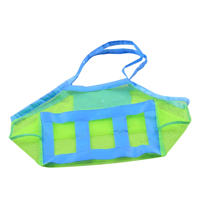 طوي المحمولة شاطئ حقيبة أطفال الأطفال مش سلال تخزين حقيبة الشاطئ لعبة