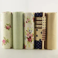 Хлопок teramila ткань 5 шт. 40 см x 50 см для постельных принадлежностей жир четверть лоскутное ткань кукла ткань дети швейный Текстиль