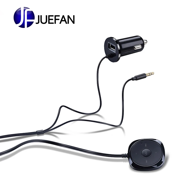 3.5mm Bluetooth aux Wireless Handsfree car kit Music Receiver Adapter MP3 player with usb car charger for phone ipad