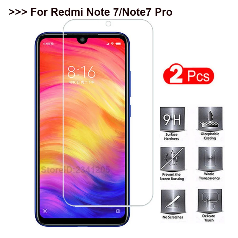 Tempered Glass for Xiaomi Redmi Note 7 Pro Glass on the