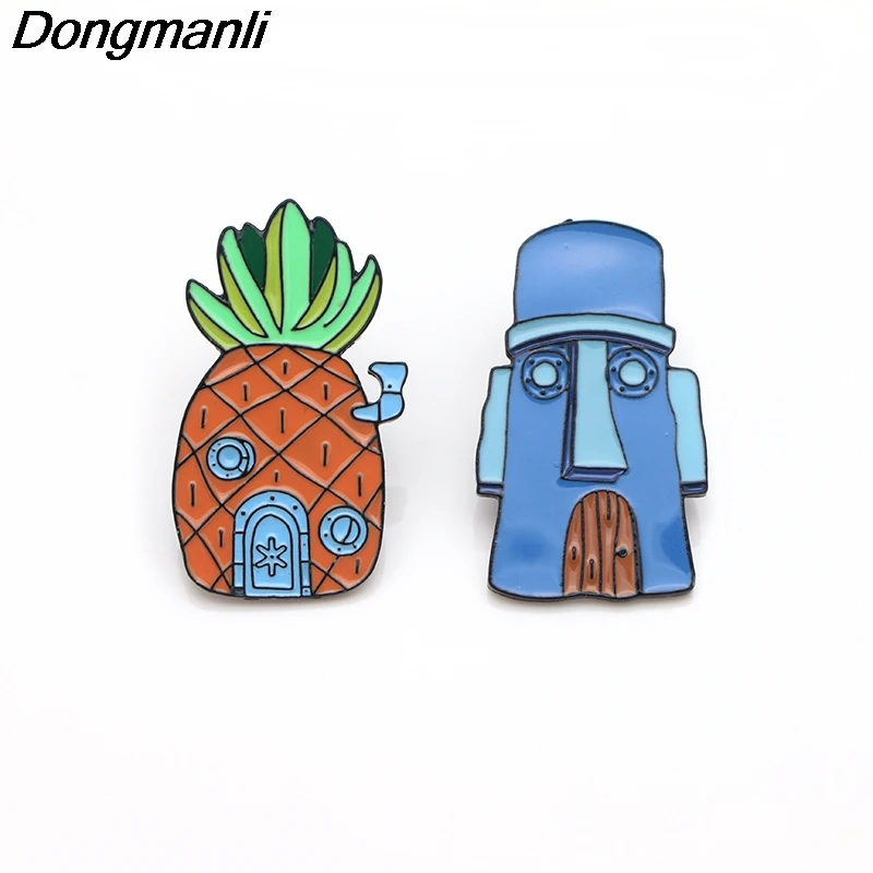 P3309 Dongmanli аниме милые эмалевые булавки и броши для женщин мужчин булавка лацкана