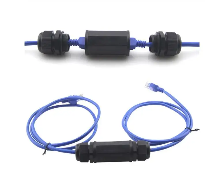 

Waterproof Connector IP67 Ethernet Network Cable Connector double head Outdoor Lan Coupler Adapter