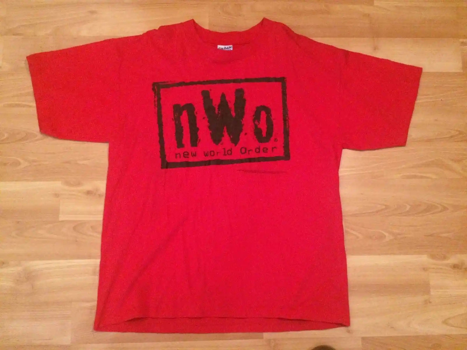 red nwo shirt