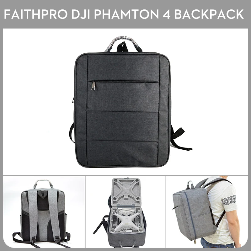 FAITH PRO Brand High Quality DJI Phantom 4 Backpack Shoulder Bag Carrying Case Without Foam font