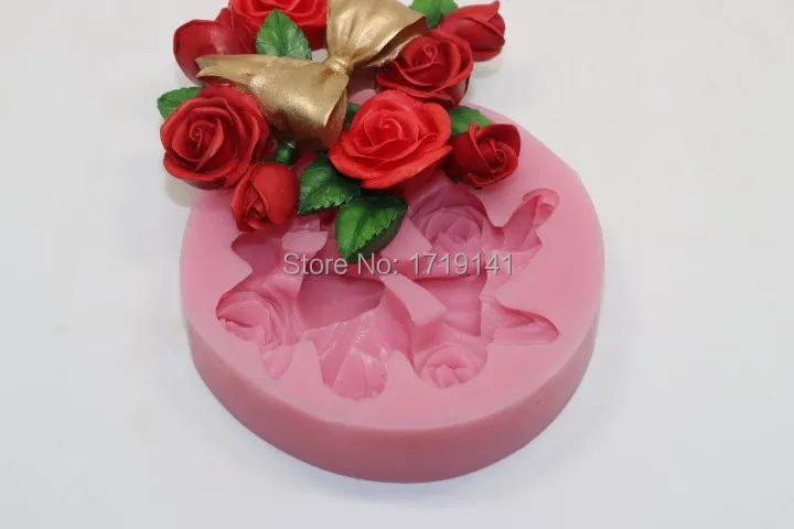 Розы для конфет и печенья силиконовые формы для помадки торта формы силиконовая форма, форма неф, сухой розы