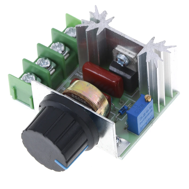 1pc 2000W 220V AC SCR Electric Voltage Regulator  Dimming Dimmers Speed Controller Thermostat  Silicon controlled regulator