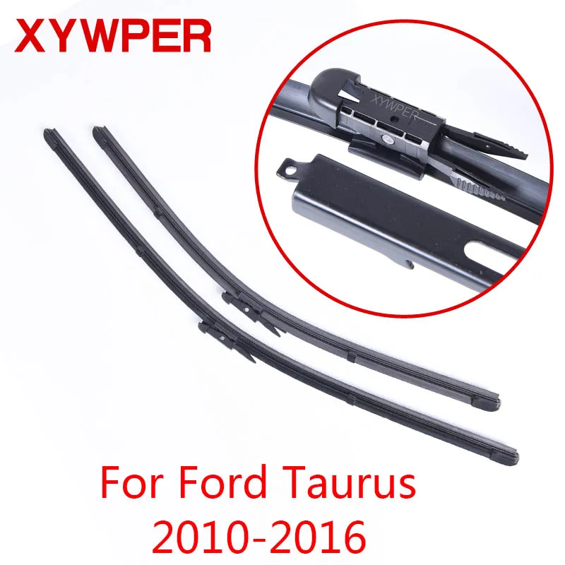 XYWPER стеклоочистителей для Ford Taurus 2008 2009 2010 2011 2012 2013 автомобильные аксессуары мягкие резиновые лобовое стекло стеклоочистители - Цвет: 2010 2011 2012-2016