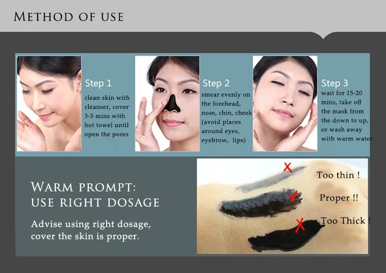 steps of wearing black face mask