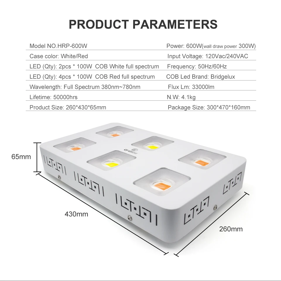 CF светодиодный светильник для выращивания полный спектр 600 Вт полный спектр COB светильник светодиодный светильник для выращивания растений в помещении и на открытом воздухе гидропоники для теплицы