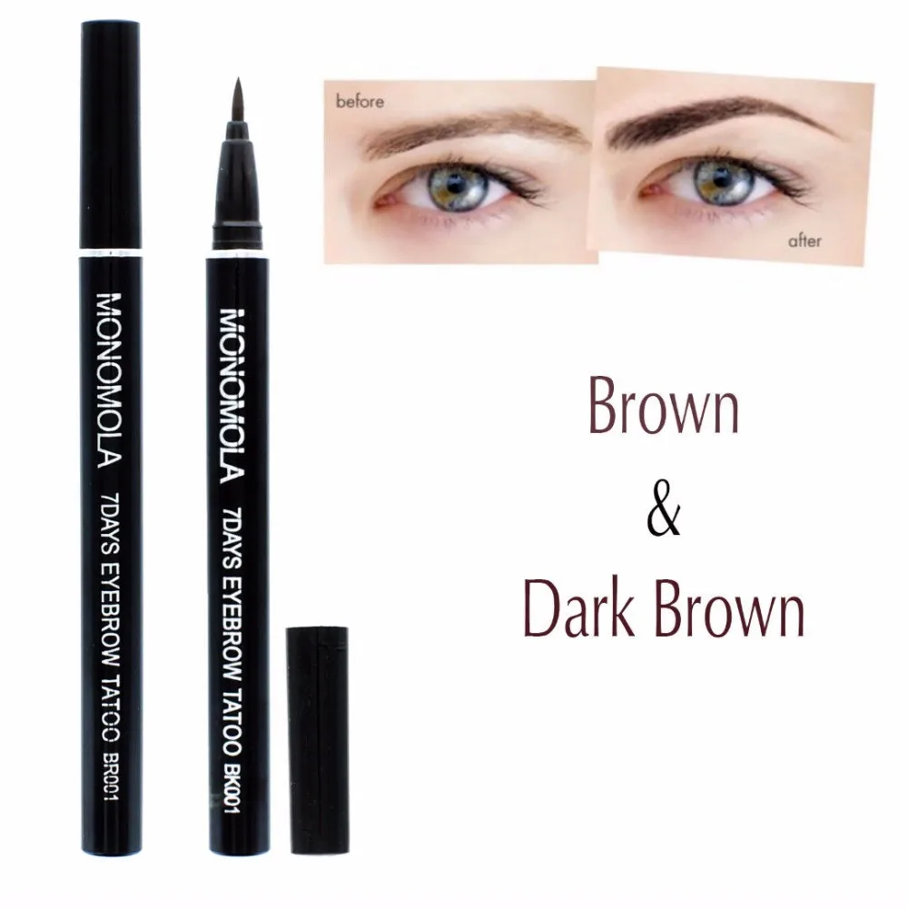 

1Pcs Eyebrow Tattoo Pen Eyebrow Pencil Liner 7 Days Long Lasting Waterproof Natural Eyebrow Colors Makeup Pen Tools