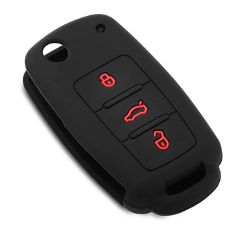 

Car Key Case For Volkswagen VW Passat Golf Jetta Bora Polo Sagitar Tiguan Auto Key Bag Cover Protector Silicone Cover