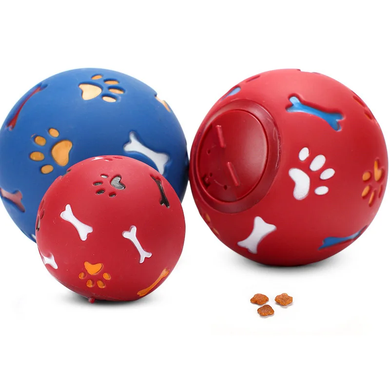 

Pet Ball Printing Leakage Food Ball Dog Toy Pet Shrieking Ball Puzzle Resistant Teeth Bite dog Chewing Toys Pet Supplies