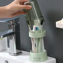 Зубная щетка, стакан зубной пасты, пластик, бытовой туалет, зубная банка для пары