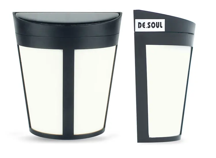 DE.SOUL LED Solar Power Wall Light Outdoor Waterproof Energy Saving Street Yard Path Home Garden Security Lamp 15