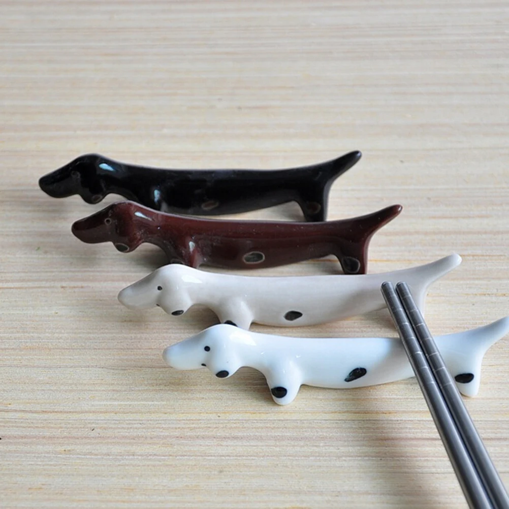 

Nail Brush Pen Rack 1Pc Cute Dachshund Nail Manicure Tool Ceramic Stand Holder