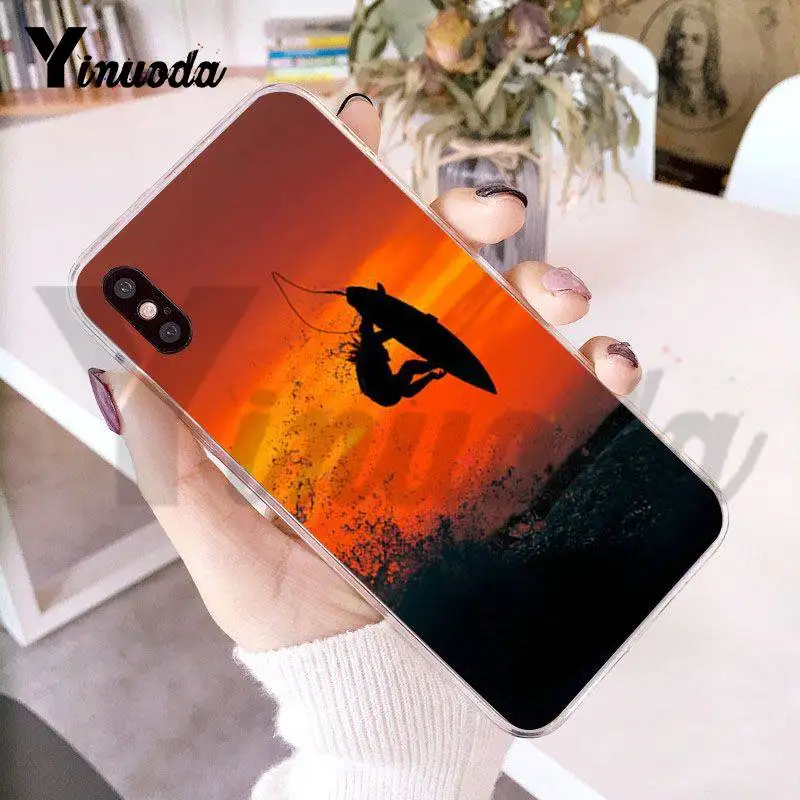 Yinuoda ل فون 7 6 X حالة البحر موجة تصفح الصيف تصفح المحيط قذيفة الهاتف حقيبة لهاتف أي فون X 6 6 ثانية 7 7 زائد 8 8 زائد 4 4 ثانية 5 5 ثانية 5C
