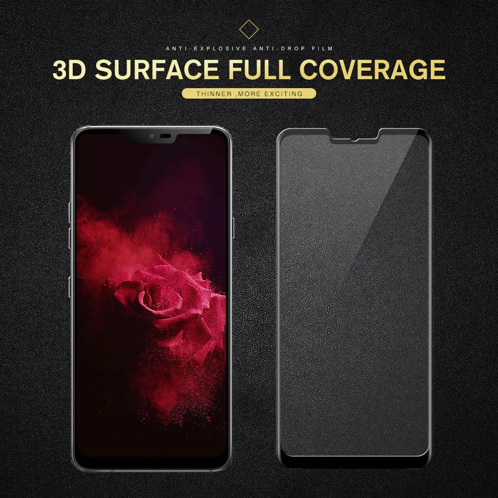 Защитная пленка стекло с закругленными краями для LG G7 ThinQ V30 Plus H930 H930DS H933