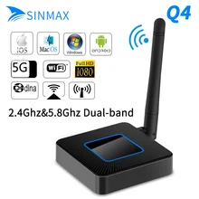 2,4G/5G Q4 HDMI+ AV выход зеркального ключа Мини ПК Android tv stick Miracast Airplay DNLA для apple ios PK Mirascreen anycast tv