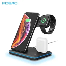15W Qi Wireless Charger Stand For iPhone 11 Pro X XS MAX XR 8 Fast Charging Dock Station For Apple Watch 5 4 3 2 1 Airpods Pro