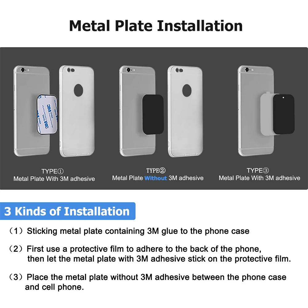  Yianerm Magnet Car Phone Holder For iPhone X Xs Max Strong Magnetic Stand Car Holder For Phone in C