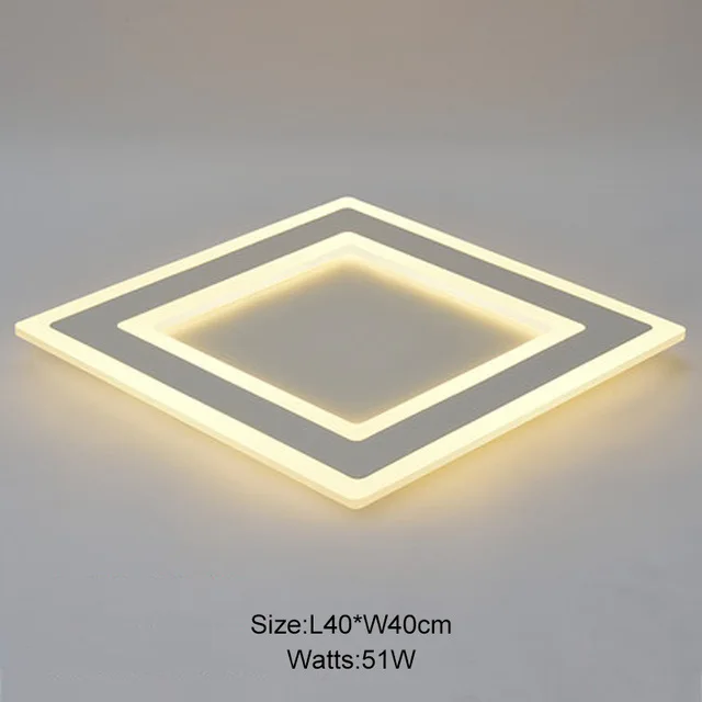 Ultrathin Surface Mounted Modern led ceiling lights for living room bedroom Study Room lustres de sala Ceiling Lamp Fixtures - Цвет корпуса: Style A 400x400mm