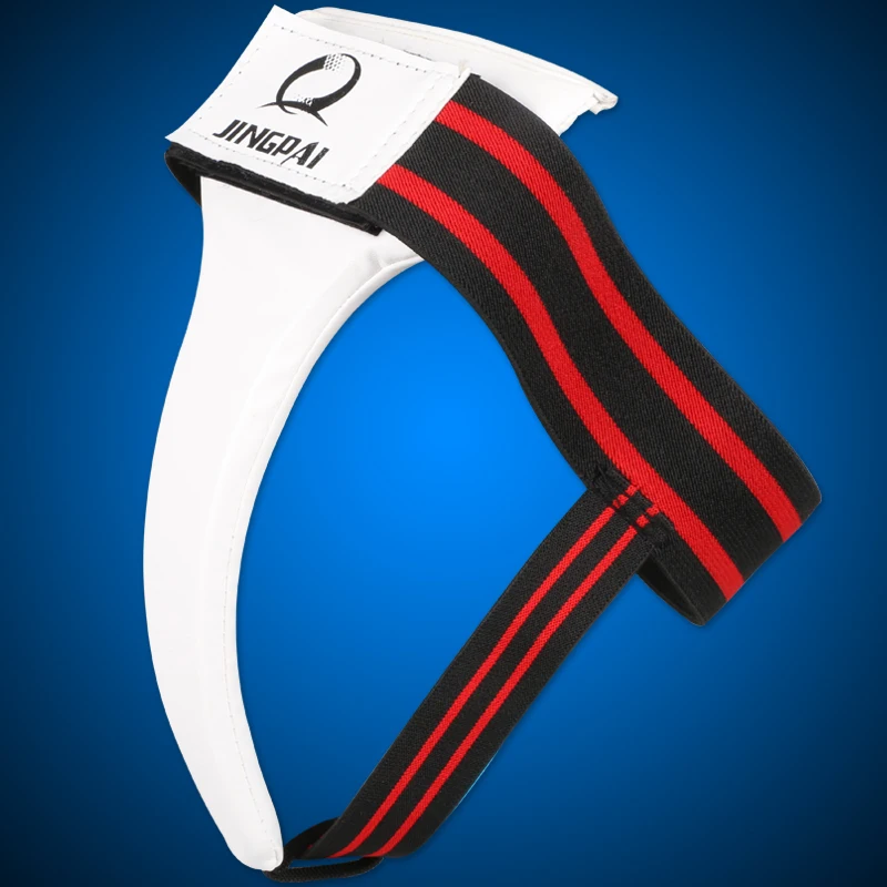 

New Adult Male Female PU Leather TKD Groin Guard Protector Crotch Protective Guard Jockstrap Supporter Athletic Cup Protection
