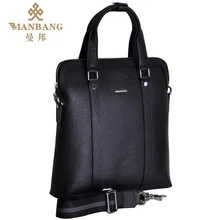 2015 Genuine leather messenger bags for men Luxury Brand Cowskin Fashion Desinger black Business shoulderbags MB9012