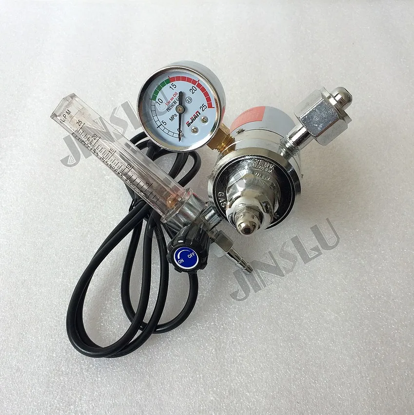 

Free shipping MIG welding Regulator 110V CO2 Regulator CO2 Gas Heater Gas Pressure Meter G5/8