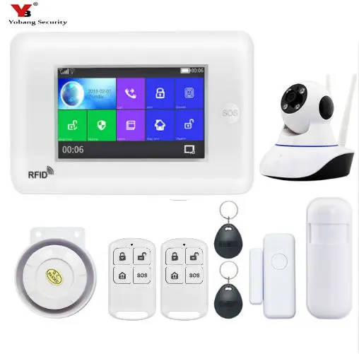 Yobang Security Smart WIFI 3G Wireless Home Business Burglar Security Alarm System Remote Controller Android IOS APP Control Yobang Security Smart WIFI 3G Wireless Home Business Burglar Security Alarm System Remote Controller Android IOS APP Control