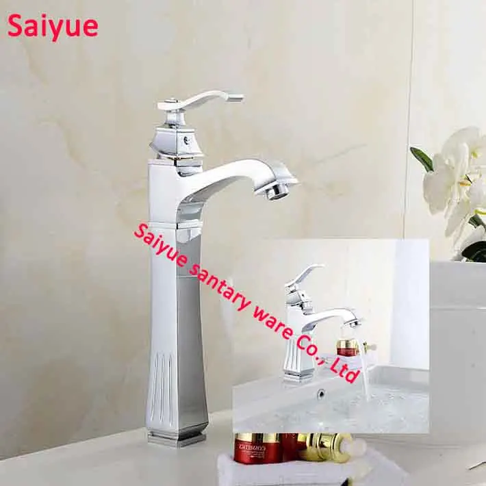 

2016 Chrome faucet with charming crystal, Single spout kitchen mixer tap Two Types solid kitchen Bathroom Waterfall Sink Faucet