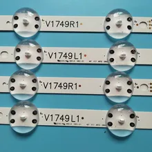 НОВО комплект 4 шт. Тира CONDUZIDA Para LG 49UV340C 49UJ6565 49UJ670V V17 49 R1 L1 ART3 2862 2863 6916L-2862A 6916L-2863A