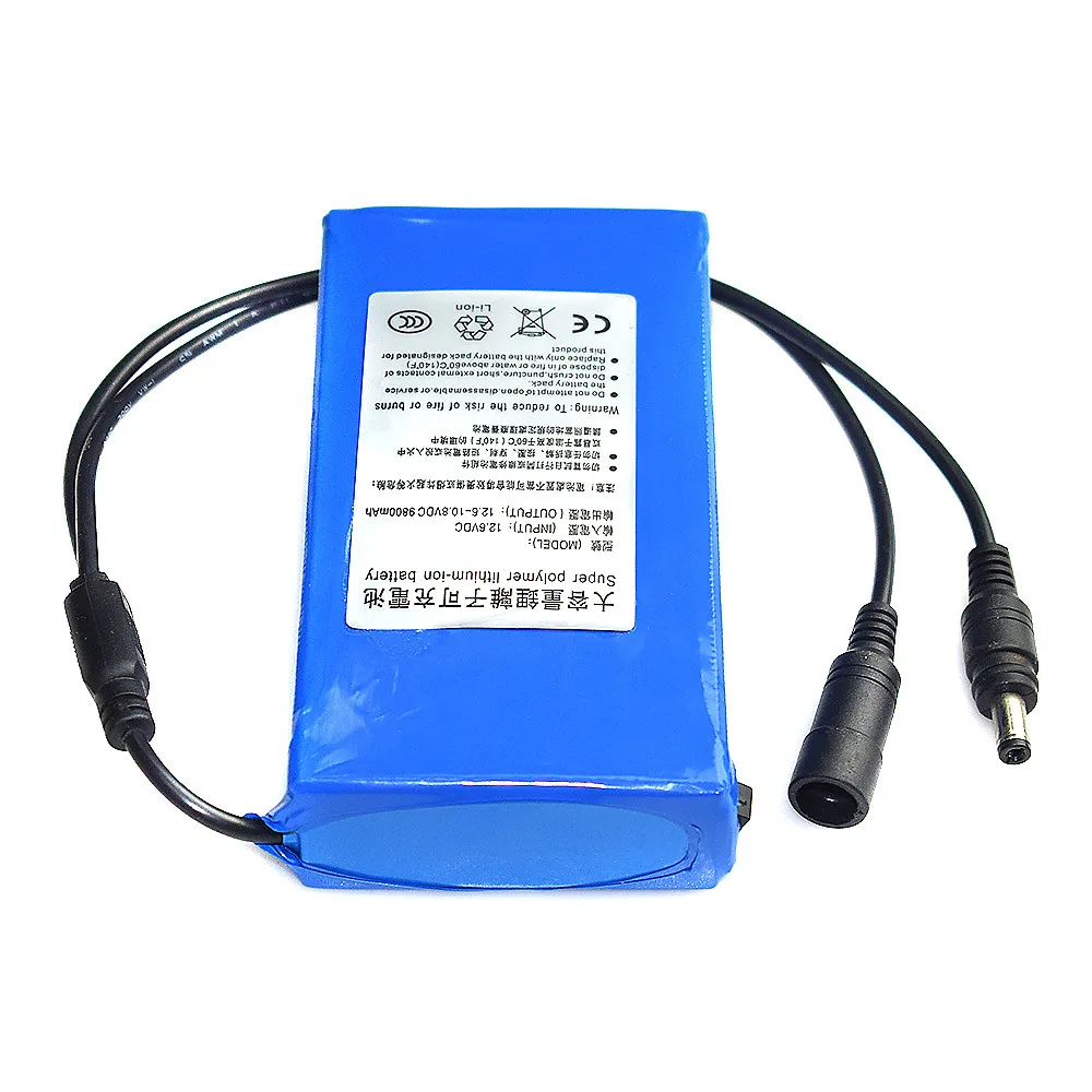 Мобильная мощность DC 12V 6800-18000mAh Супер Литий-ионная литиевая аккумуляторная батарея+ штепсельная вилка США