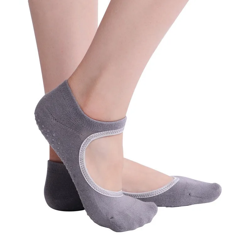 Women's Mary Jane Bella Yoga Socks with Grips Non Slip Ankle Socksin