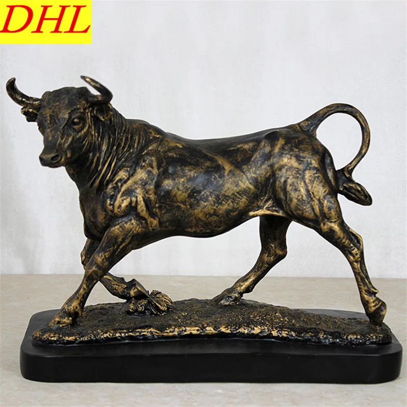 

Animals Bust Simulation Chinese Zodiac Bovini Statue Resin Art & Craft Home Decoration Accessories For Living Room L2251